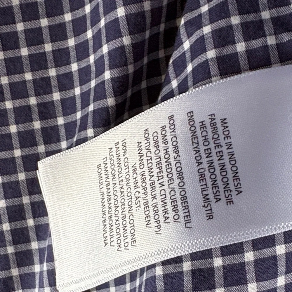 Ralph Lauren Boys Navy Plaid Shirt 4t - Picture 3 of 6